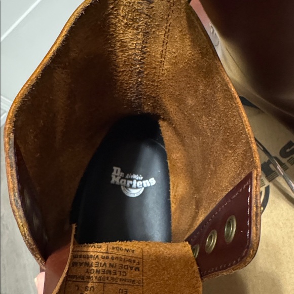 Dr. Martens Brown Leather Clemency Boots 10 - Picture 7 of 12